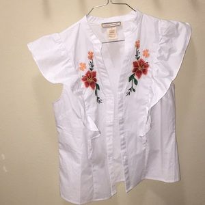 floral blouse